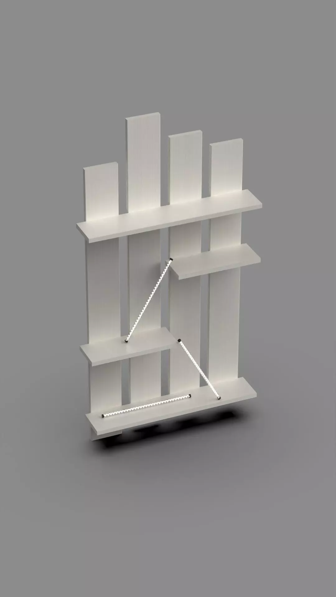 DNA inspired Helix LED light bar 3D model