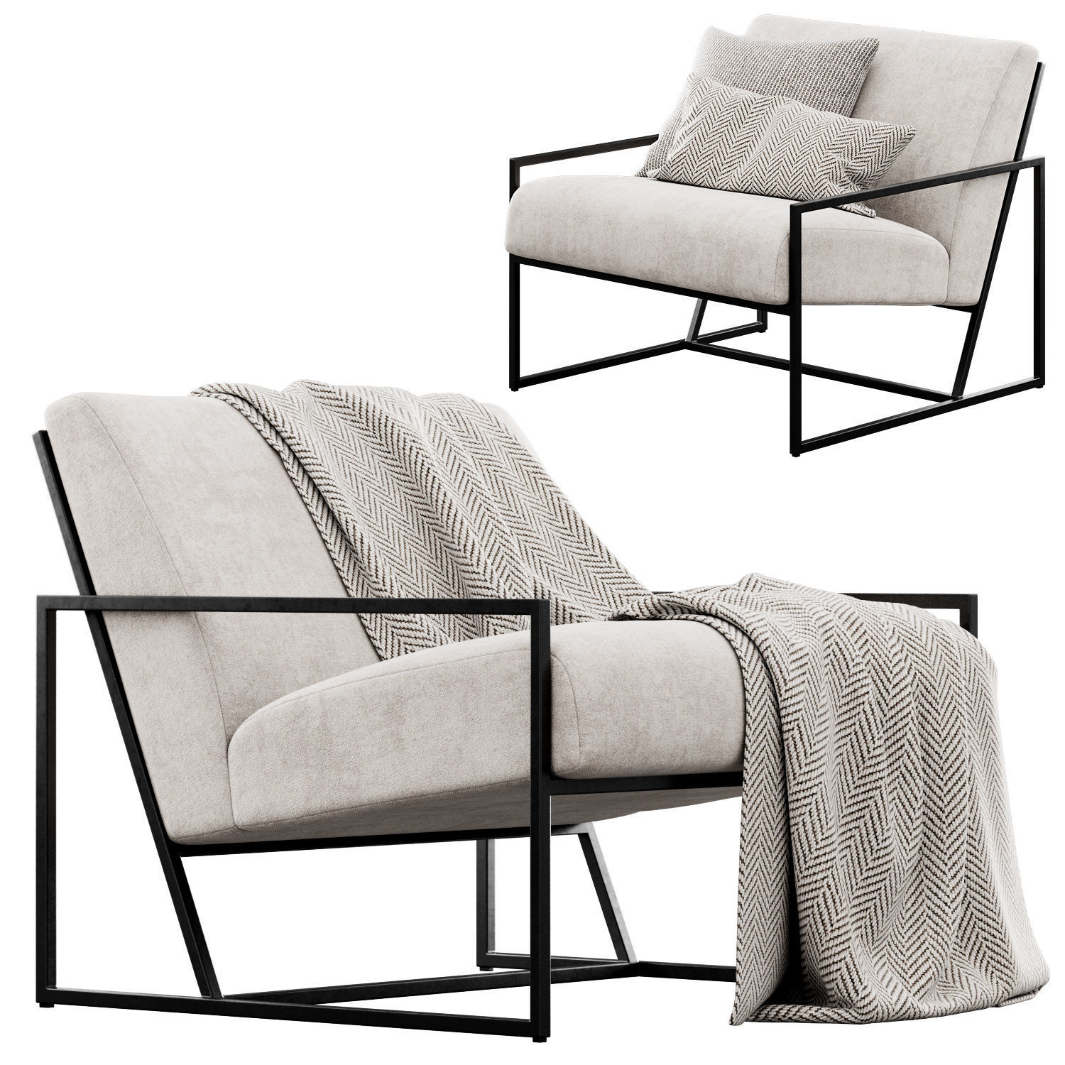 Mercer Chair by Maiden Home 3D model_2