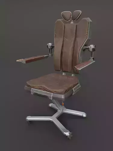 SciFi Furniture - Office Chair Low-poly 3D model