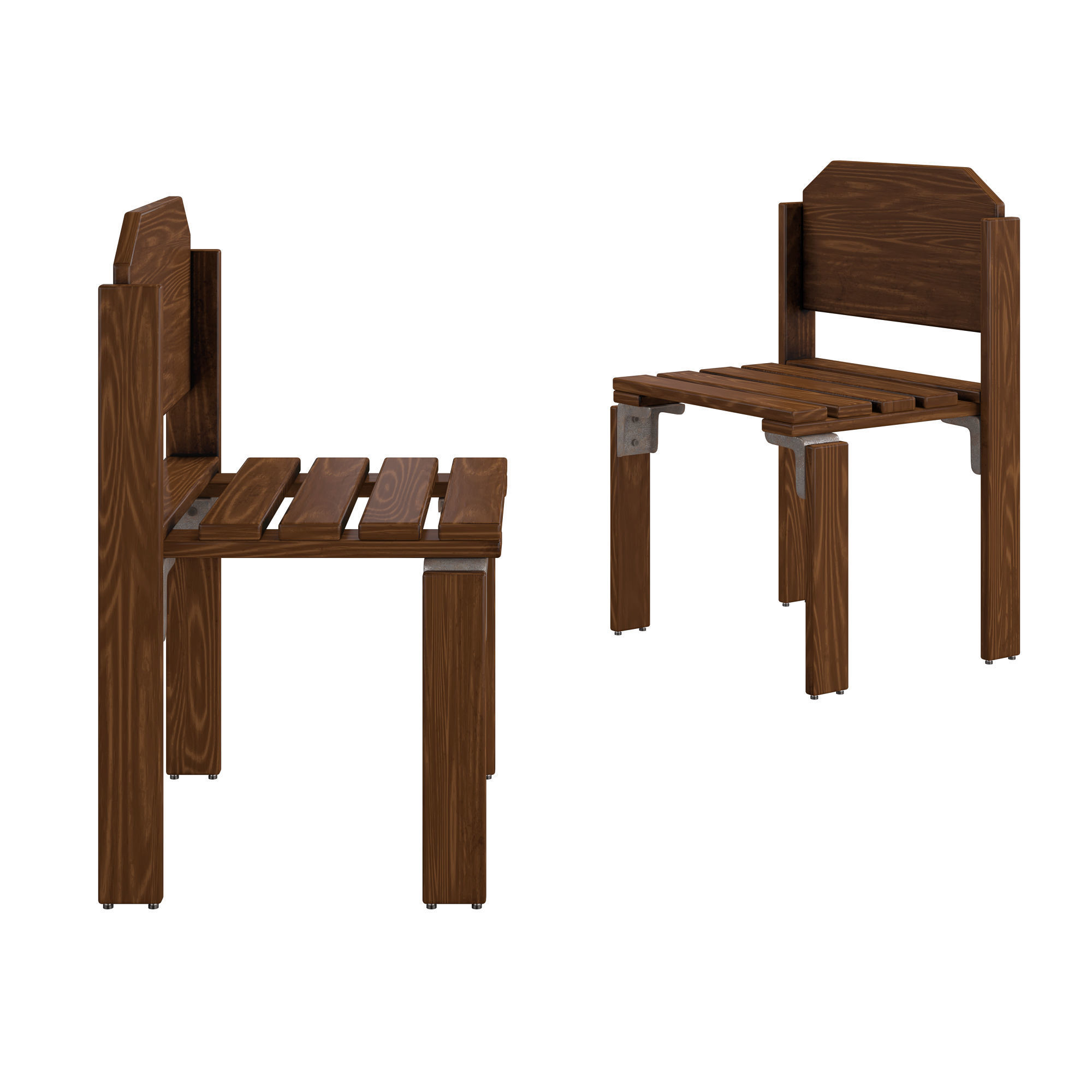 Latte chair 3D model_1