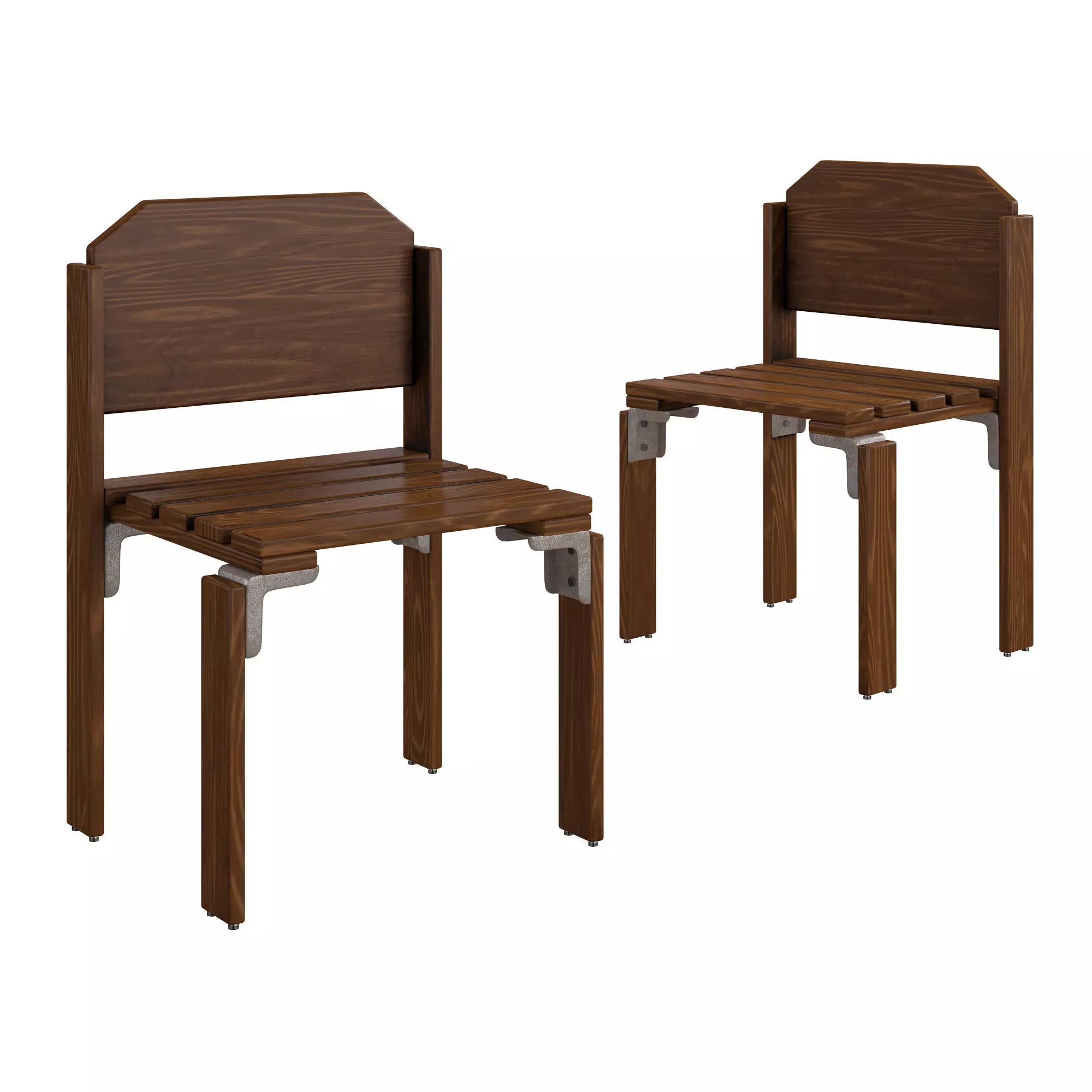 Latte chair 3D model_0