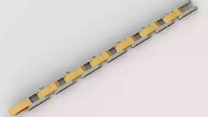 Bracelet screw 3d print model A 31