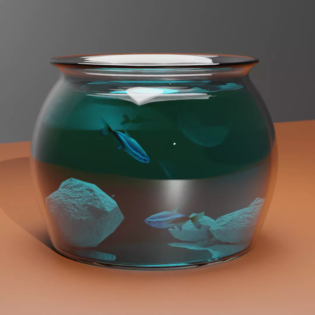 Aquarium Fish Low-poly 3D model_0
