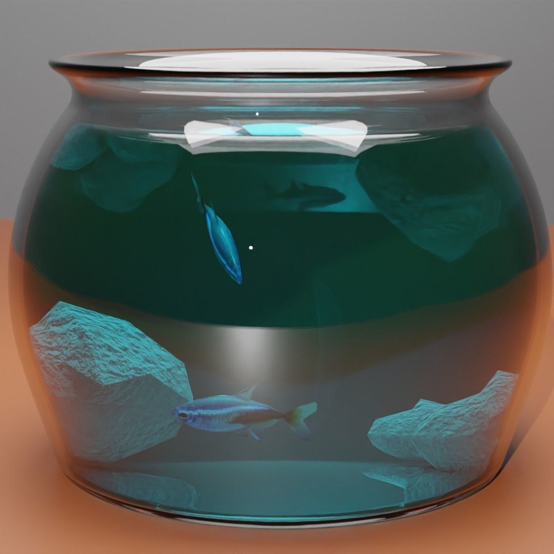 Aquarium Fish Low-poly 3D model_2