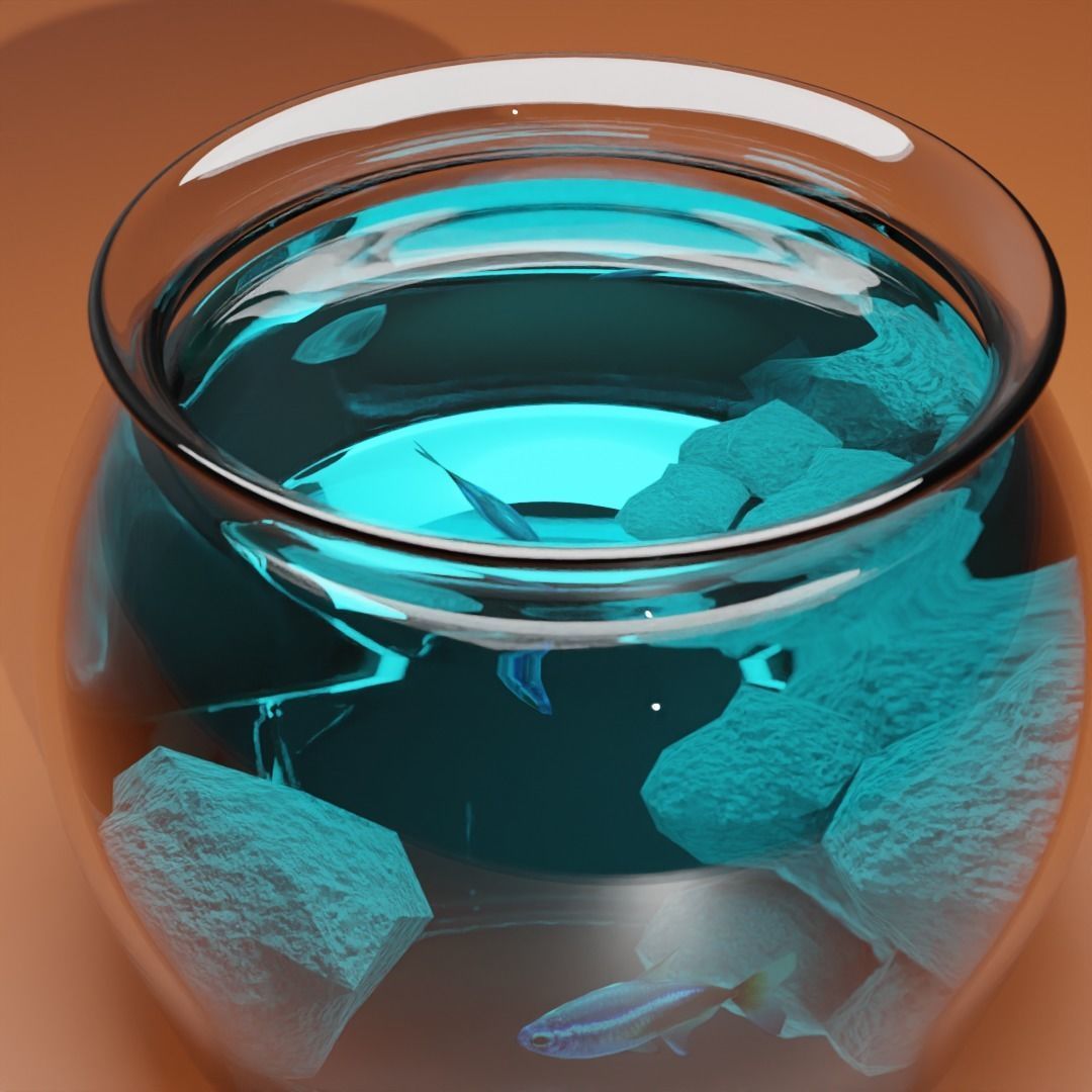 Aquarium Fish Low-poly 3D model_3