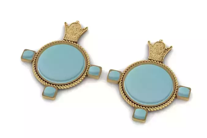 Crown Earring  E 09