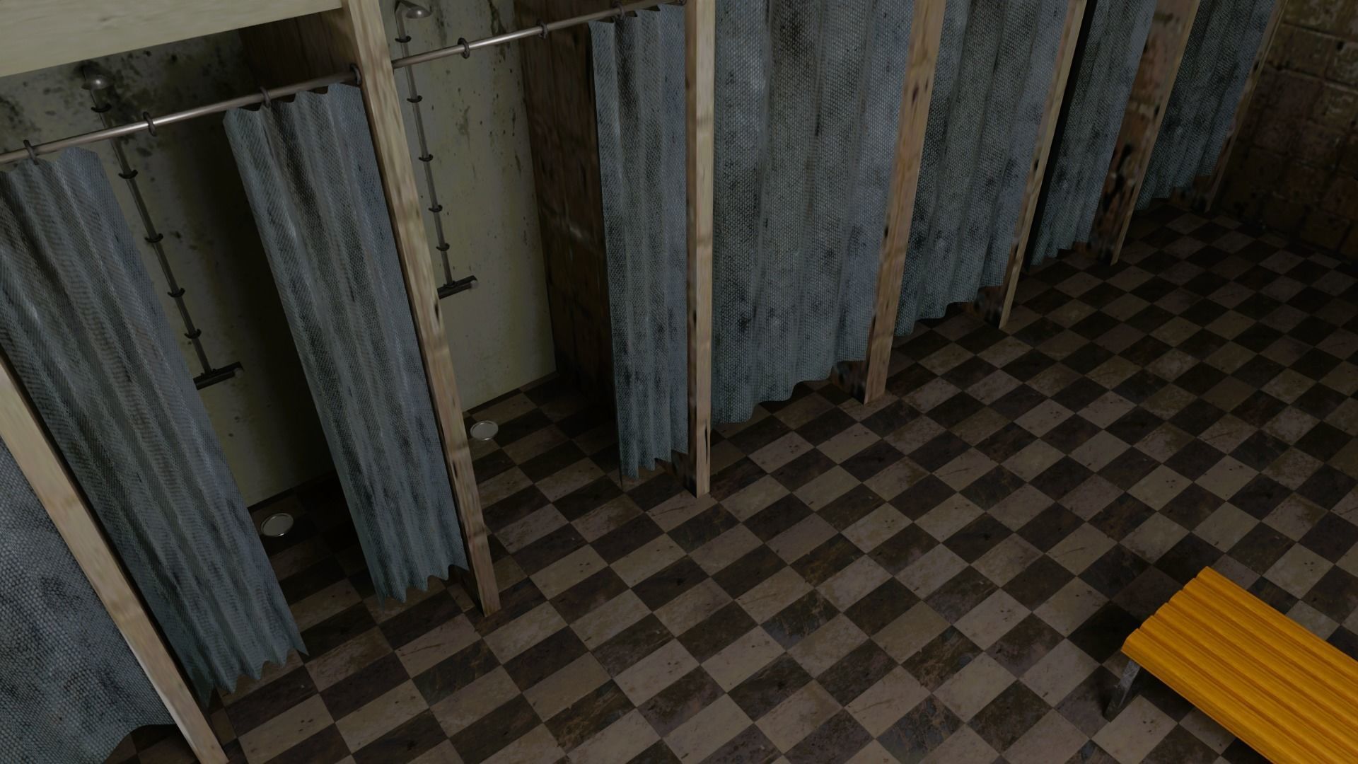 Dirt Bathroom Low-poly 3D model_1