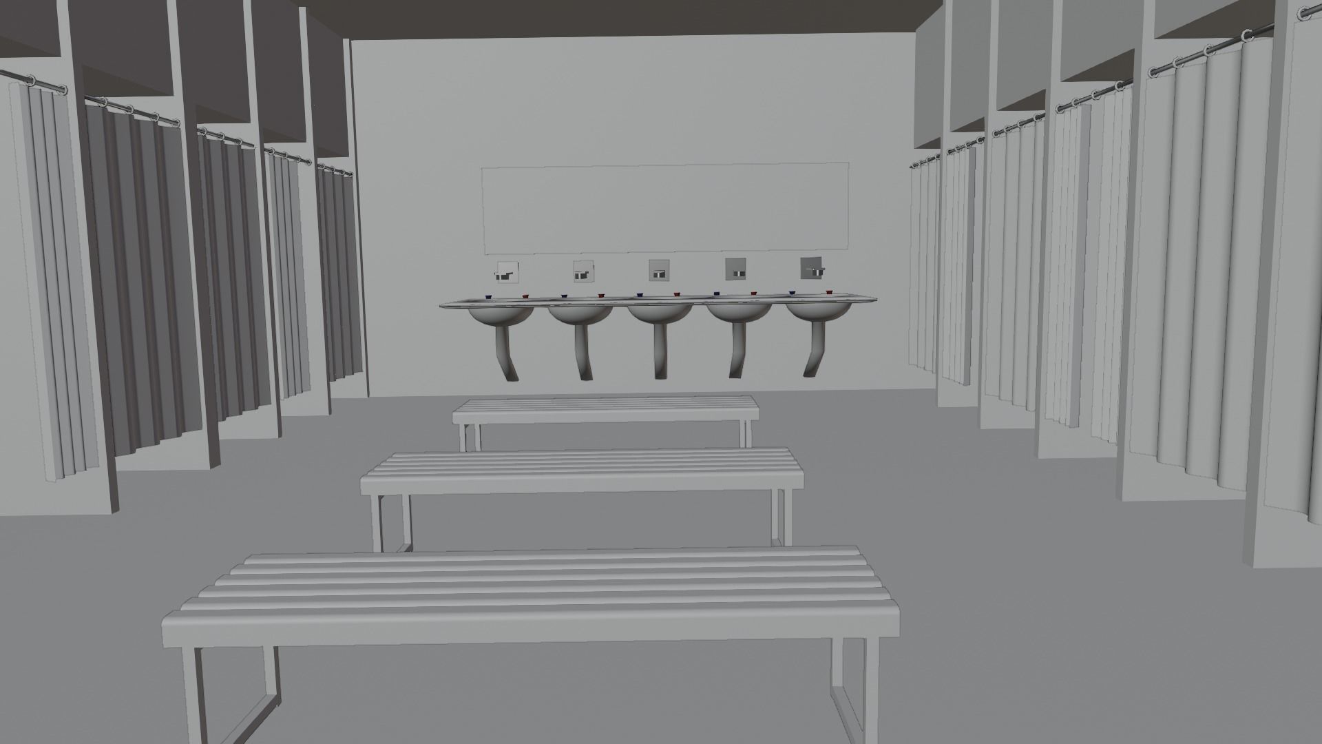 Dirt Bathroom Low-poly 3D model_9