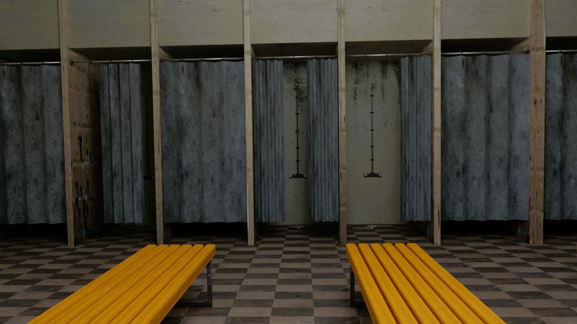 Dirt Bathroom Low-poly 3D model_6