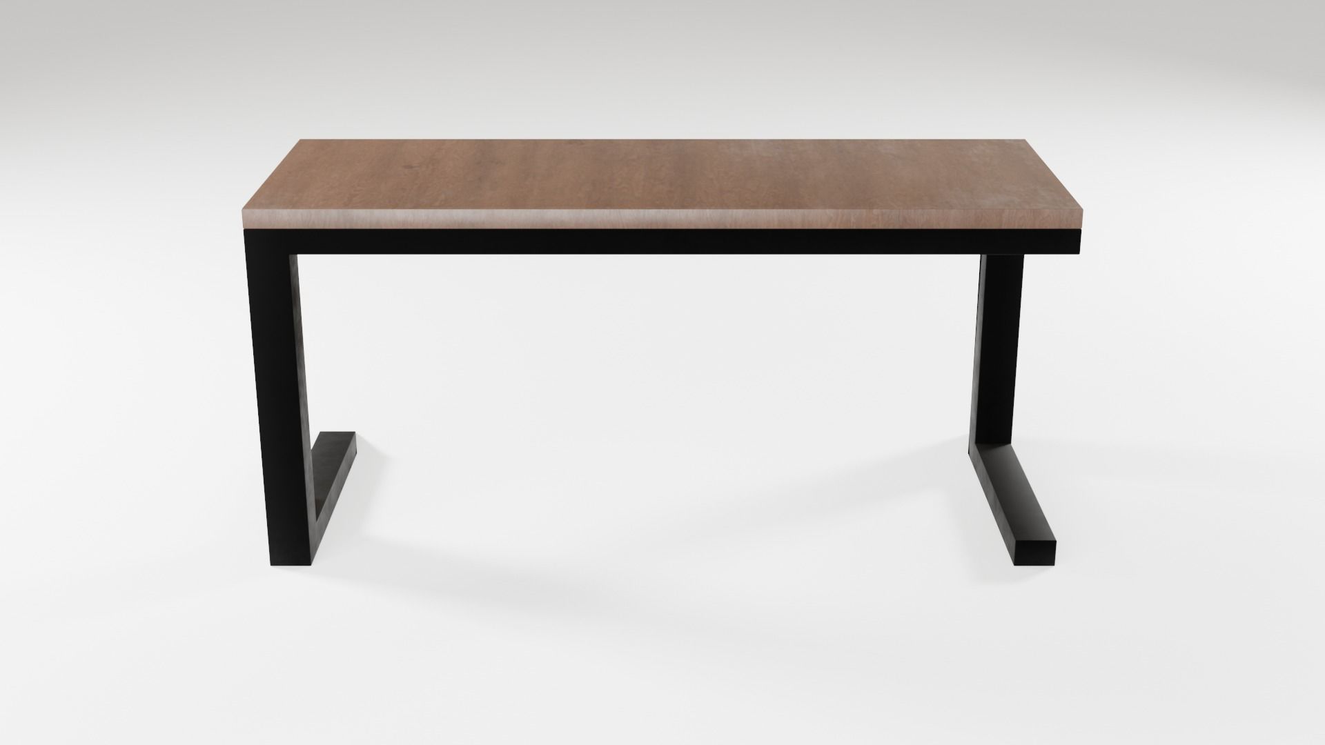 Modern loft dinning table wooden metal 12 model 3D Model Collection_41