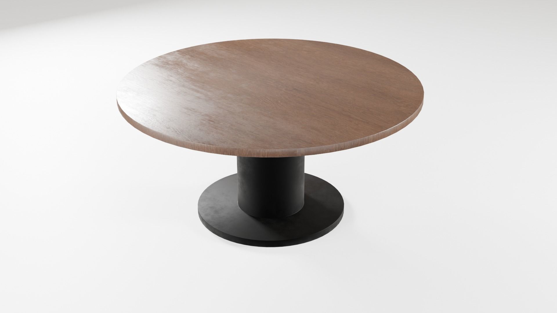 Modern loft dinning table wooden metal 12 model 3D Model Collection_52