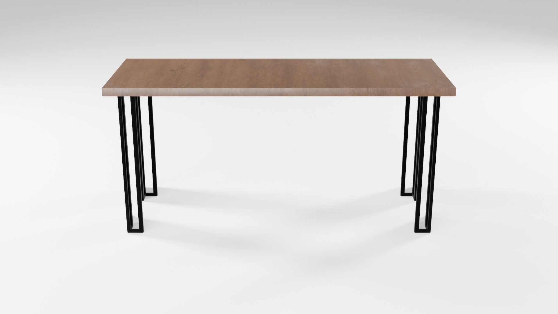 Modern loft dinning table wooden metal 12 model 3D Model Collection_18