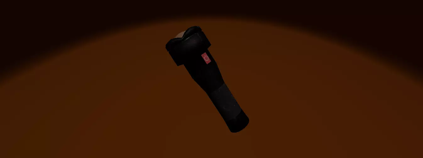 Simple Flashlight Low-poly 3D model