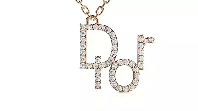 Dior pendant 3dm stl render details  3D print model