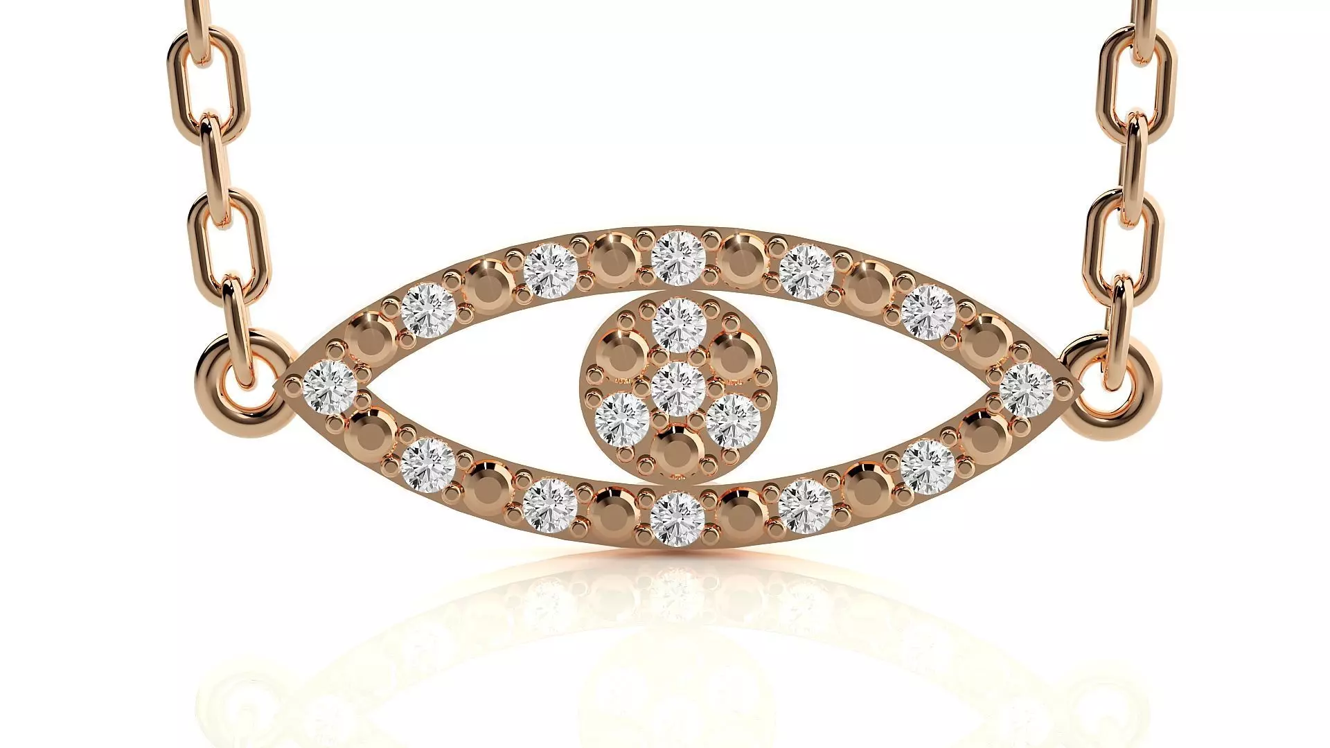 Evil Eye pendant 3dm stl render details 3D print model_0