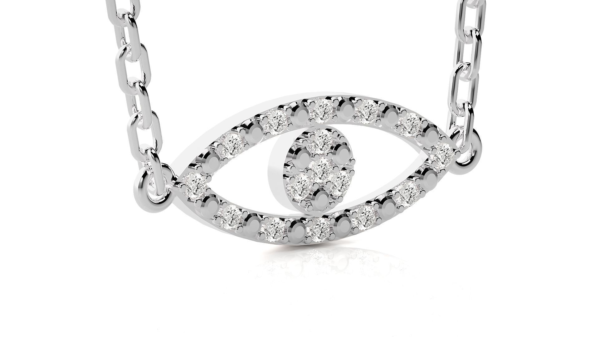 Evil Eye pendant 3dm stl render details 3D print model_9