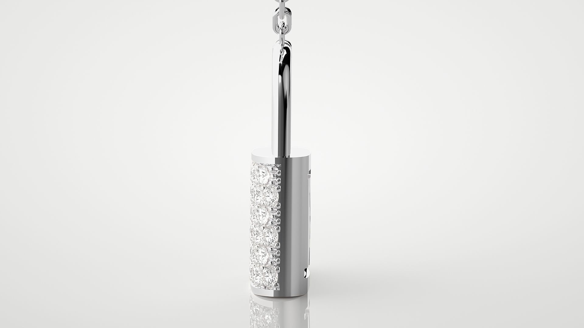 Lock pendant 3dm stl render details  3D print model_12