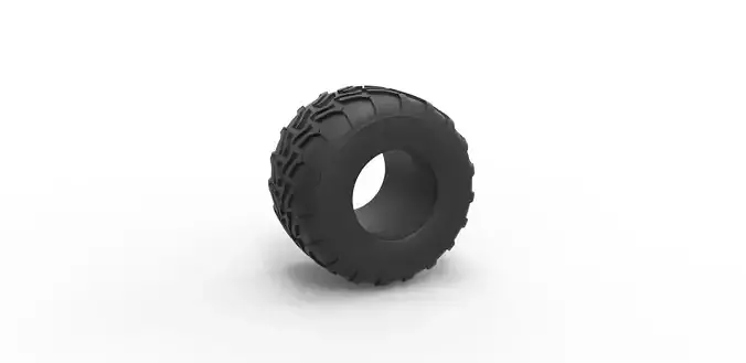 Monster Jam tire 11 Scale 1 to 25