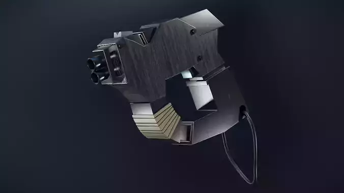 Sci Fi Blaster 3D Game Asset Low-poly 3D model