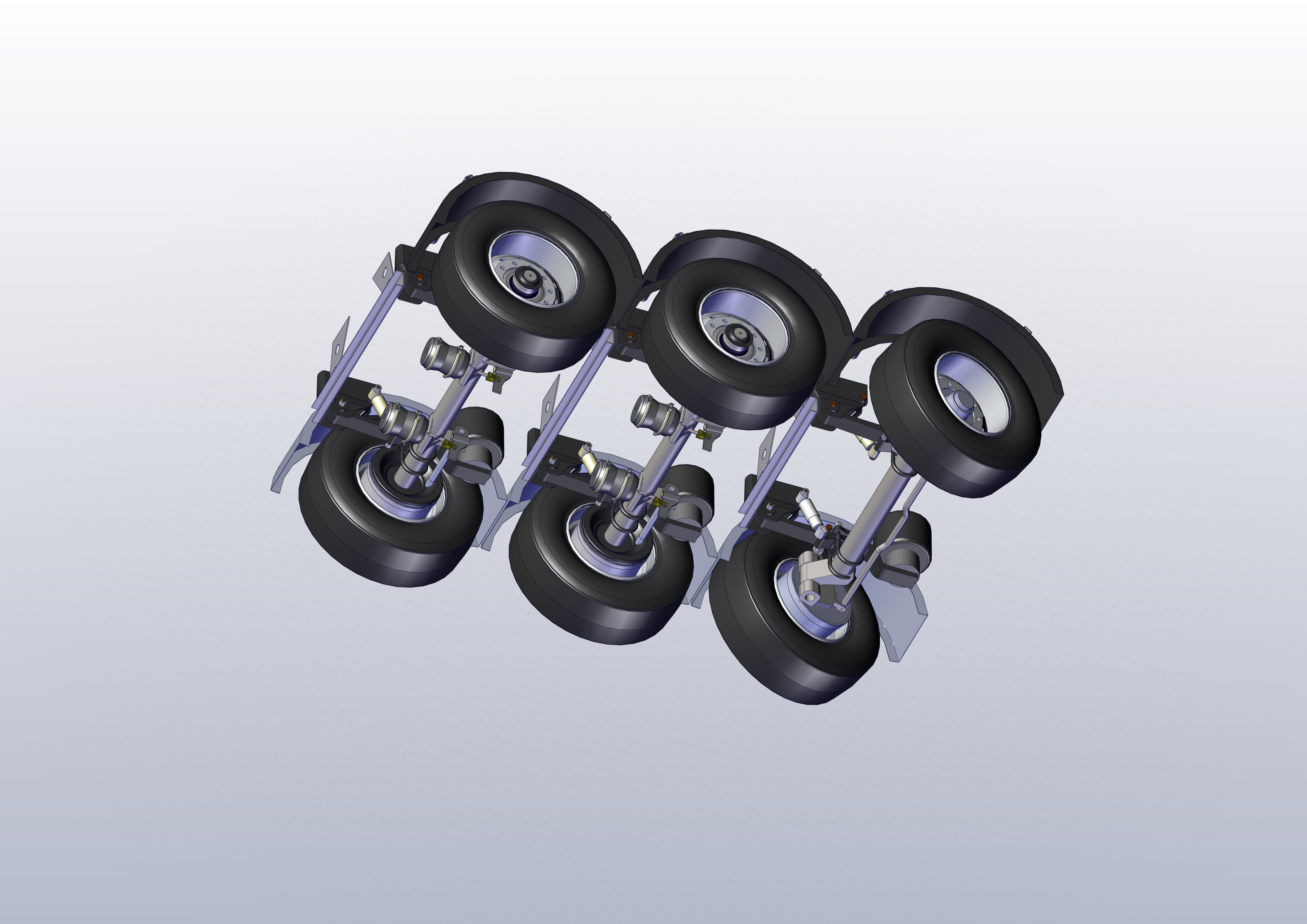 FLATBED trailer 3D model_8