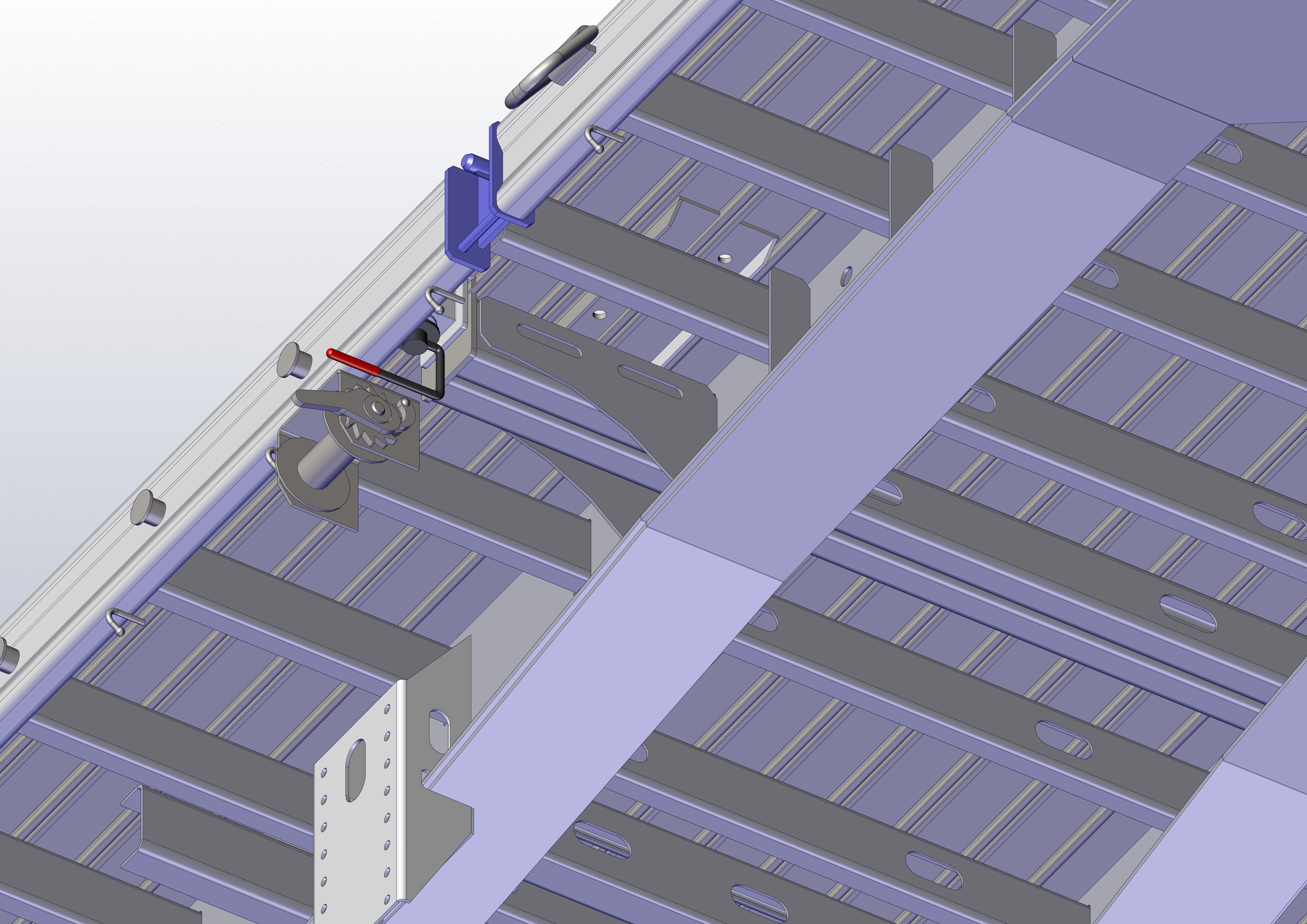 FLATBED trailer 3D model_6
