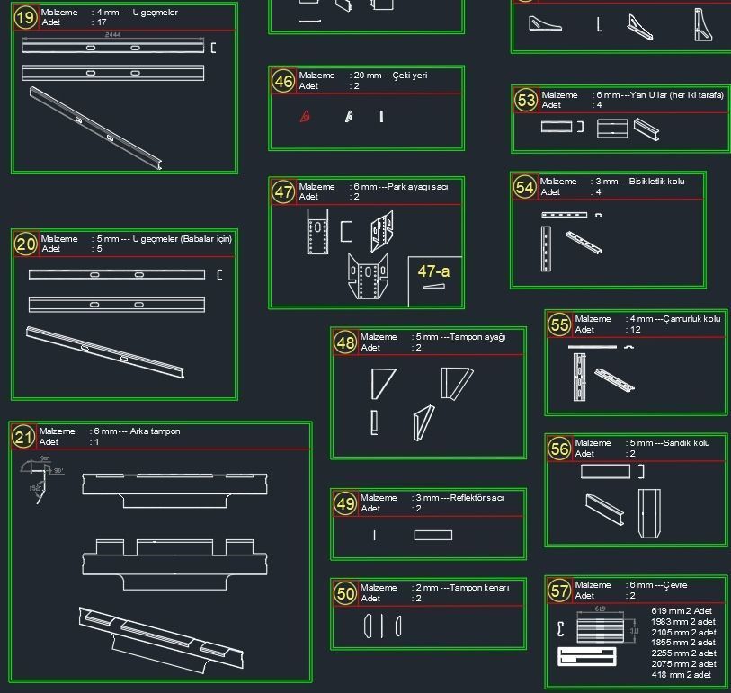 FLATBED trailer 3D model_13
