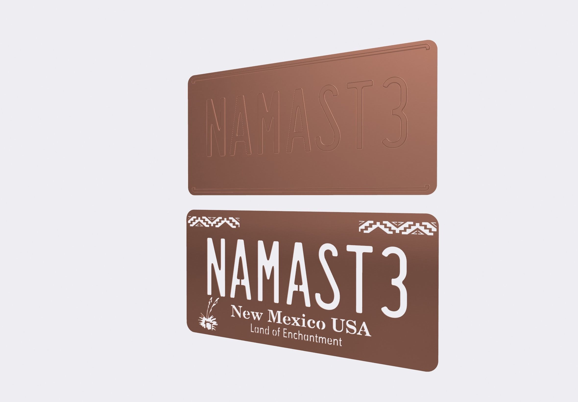 Namaste Plate and Stencil  - Better Call Saul 3D print model_1