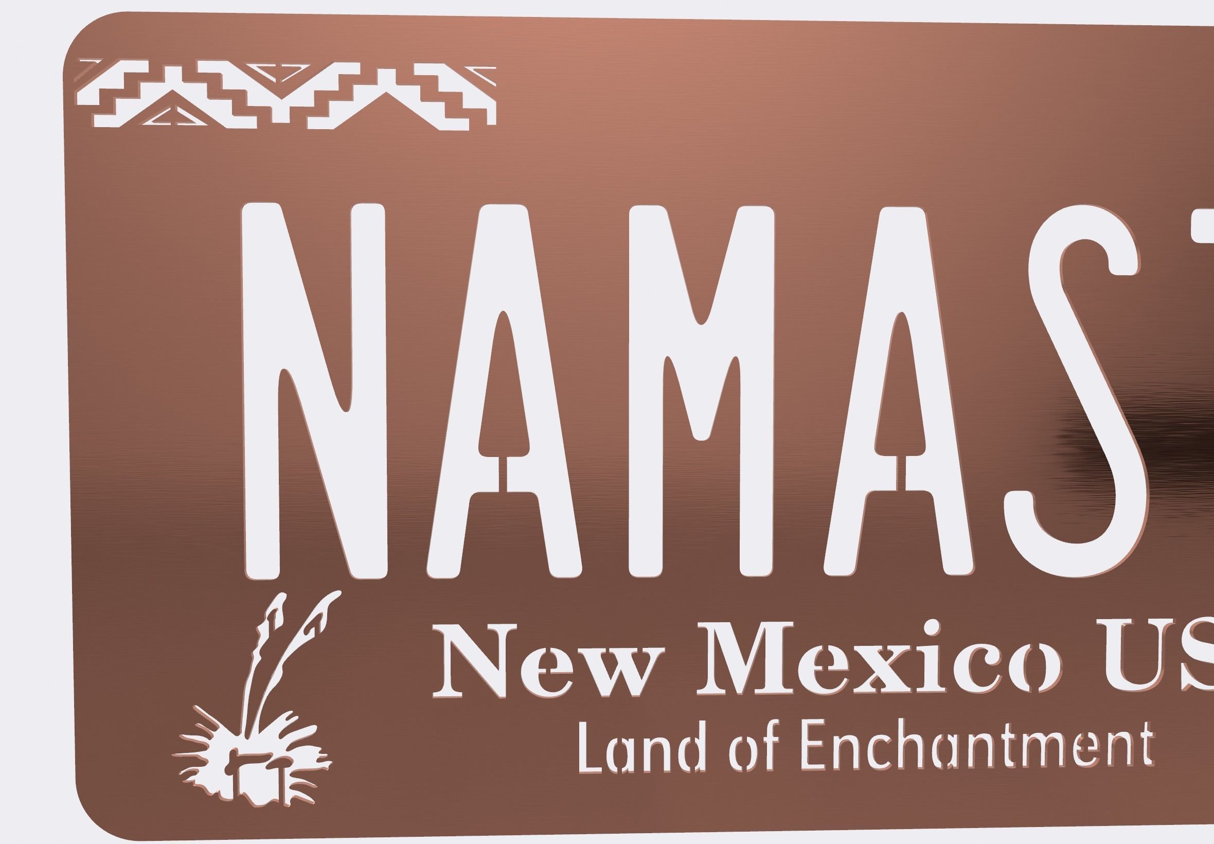 Namaste Plate and Stencil  - Better Call Saul 3D print model_2