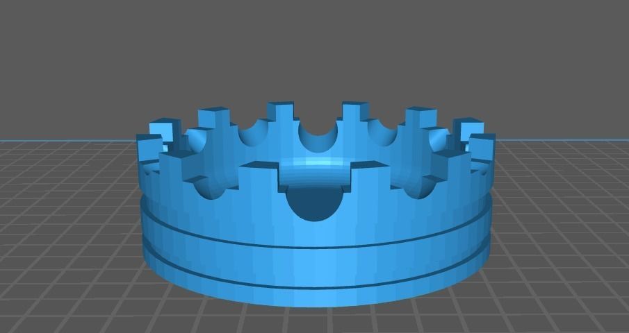 Crown Ashtray with Bubbles  3D print model_1