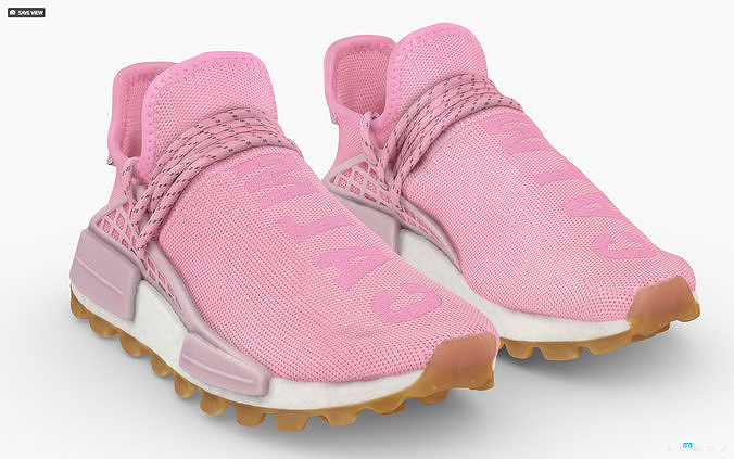 Pharrell Williams x adidas original NMD Hu Trail Sun 3D model