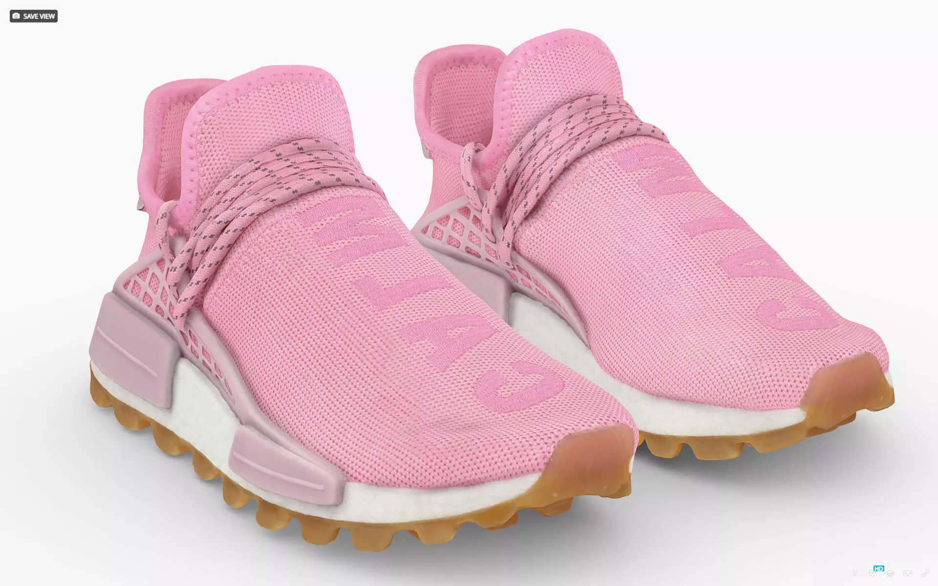 Pharrell Williams x adidas original NMD Hu Trail Sun 3D model_0
