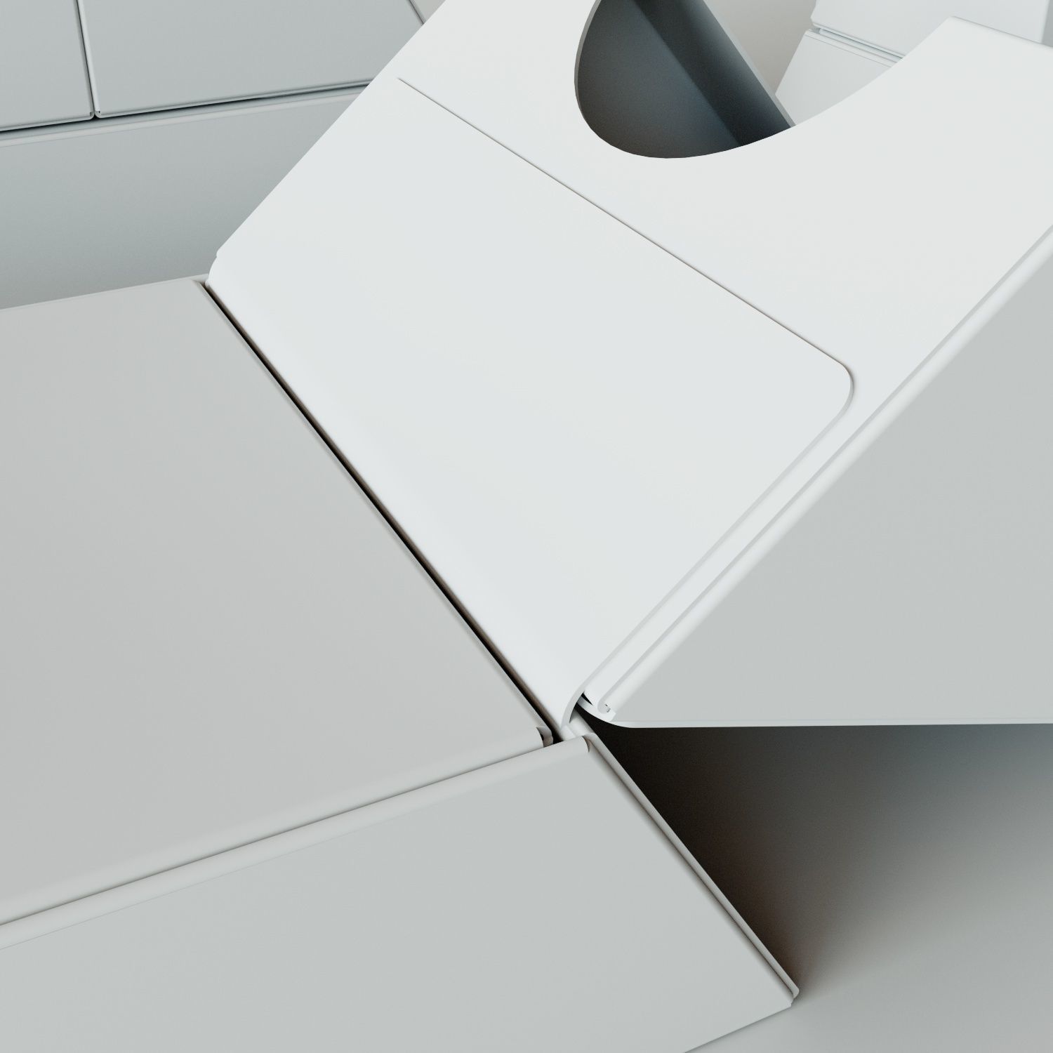 HINGED TRIANGLE BOX - Package 3D model 3D model_4