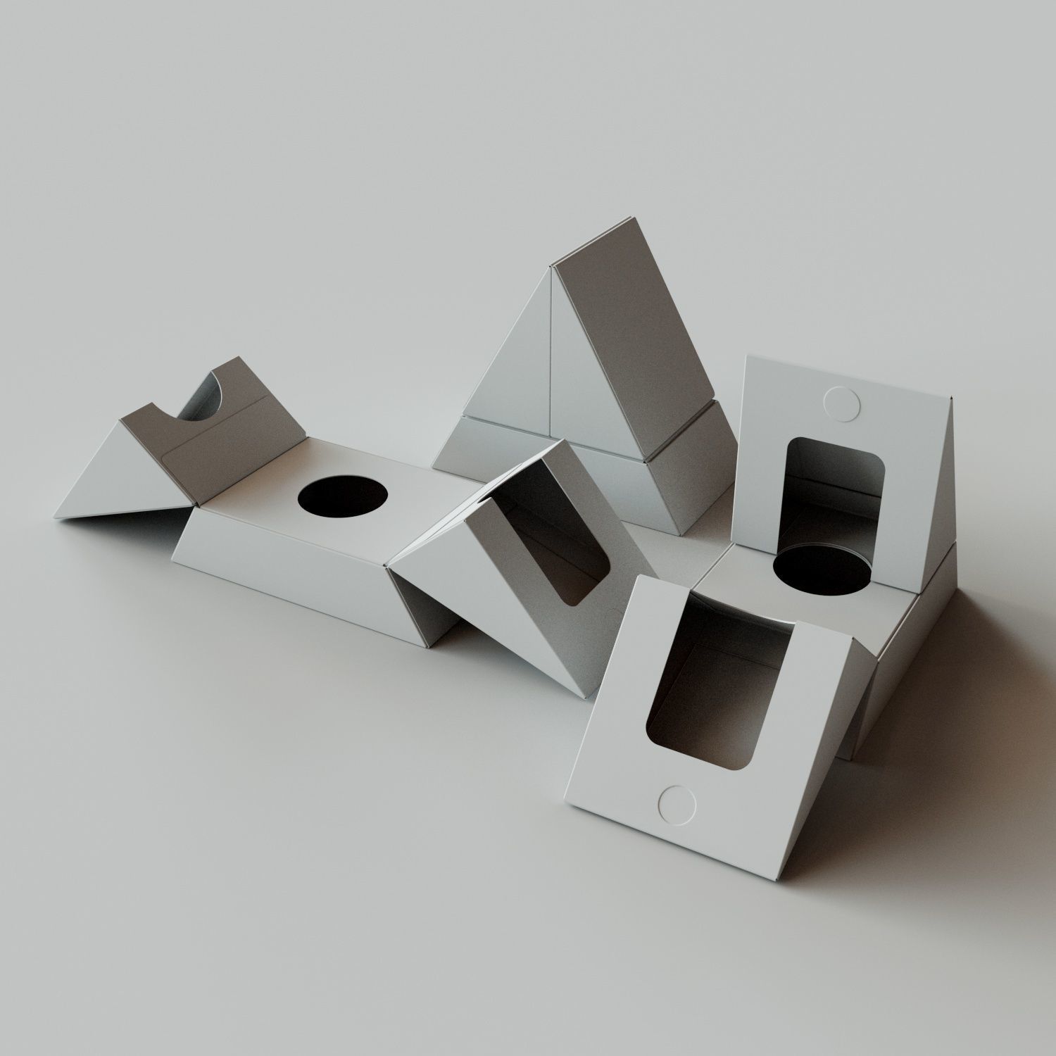 HINGED TRIANGLE BOX - Package 3D model 3D model_2