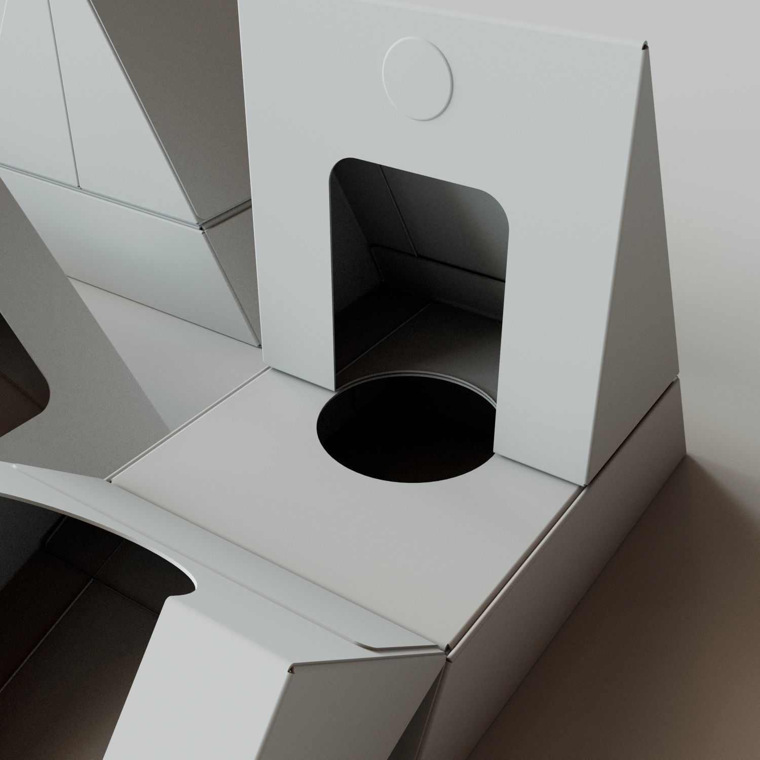 HINGED TRIANGLE BOX - Package 3D model 3D model_3