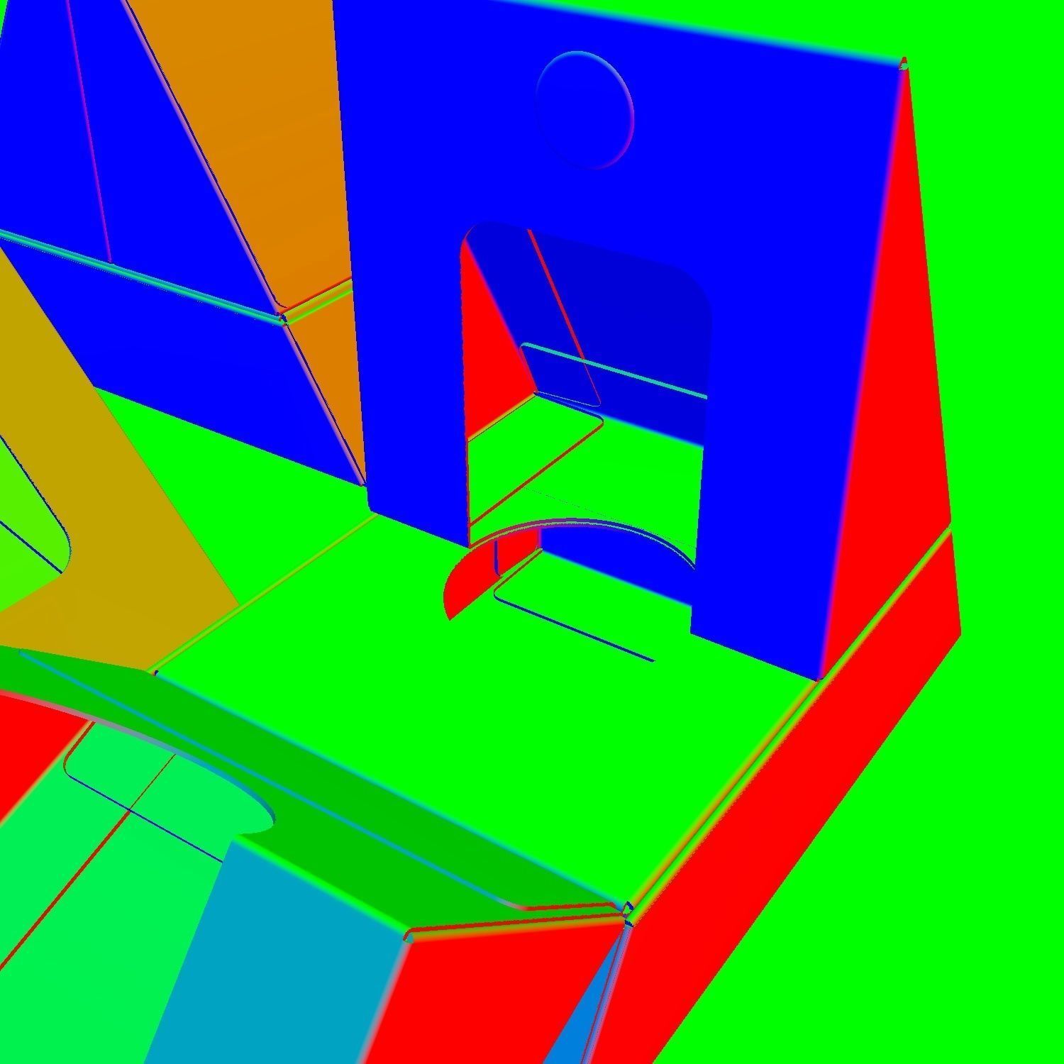 HINGED TRIANGLE BOX - Package 3D model 3D model_13