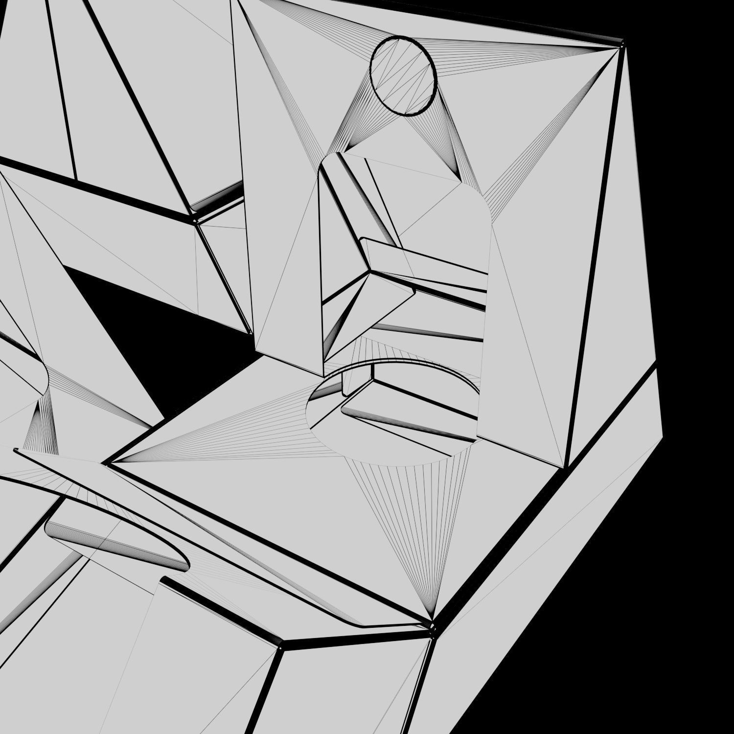 HINGED TRIANGLE BOX - Package 3D model 3D model_8