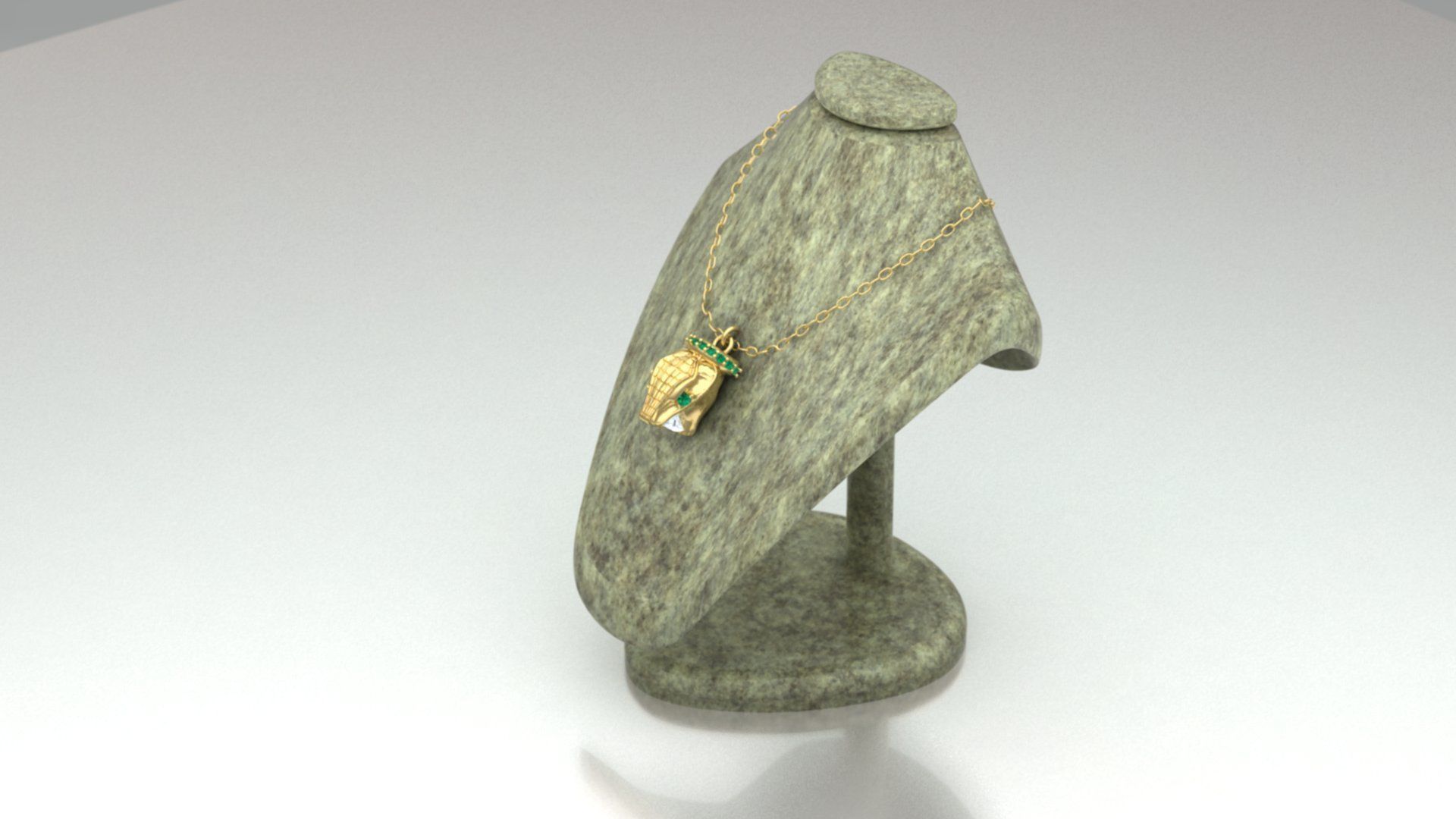 snake jewelry set 3D print model_7