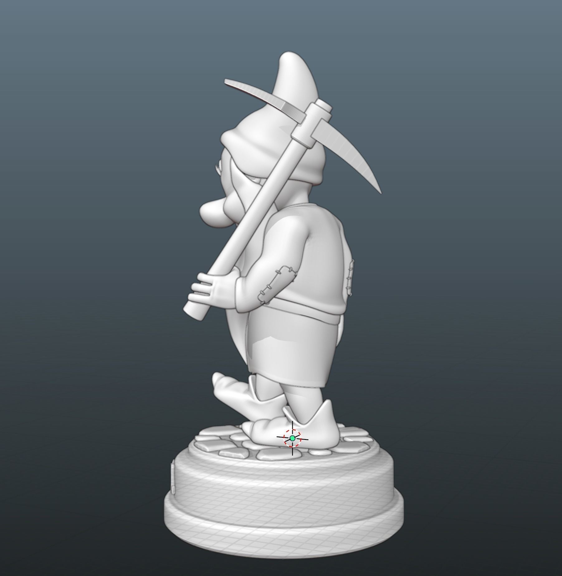 Bashful the Dwarf 3D print model_2