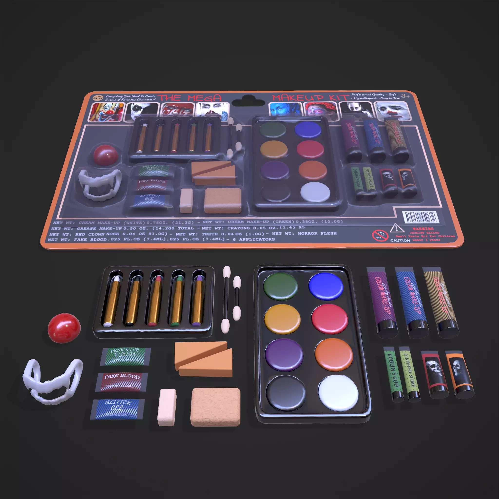 The Mega Makeup Kit Low-poly 3D model_0