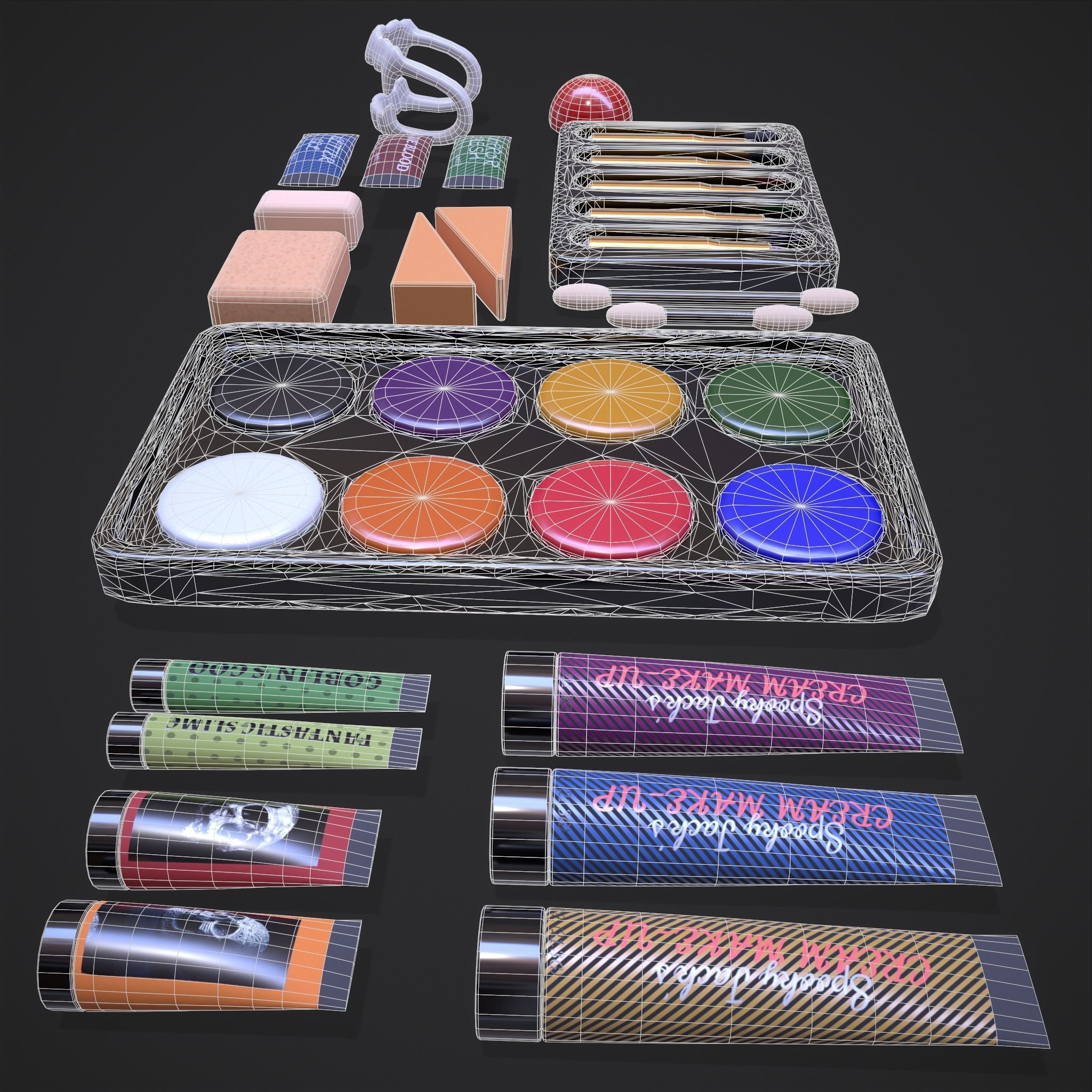 The Mega Makeup Kit Low-poly 3D model_23