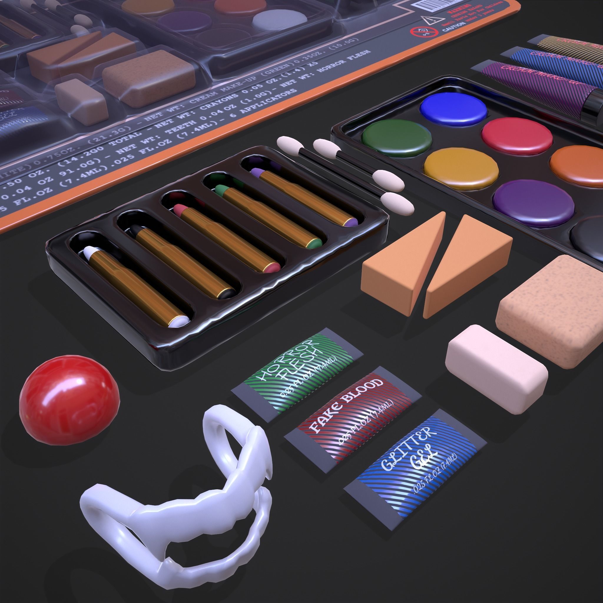 The Mega Makeup Kit Low-poly 3D model_29
