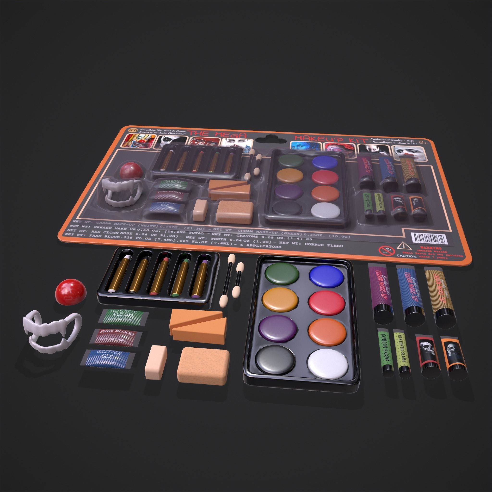 The Mega Makeup Kit Low-poly 3D model_14