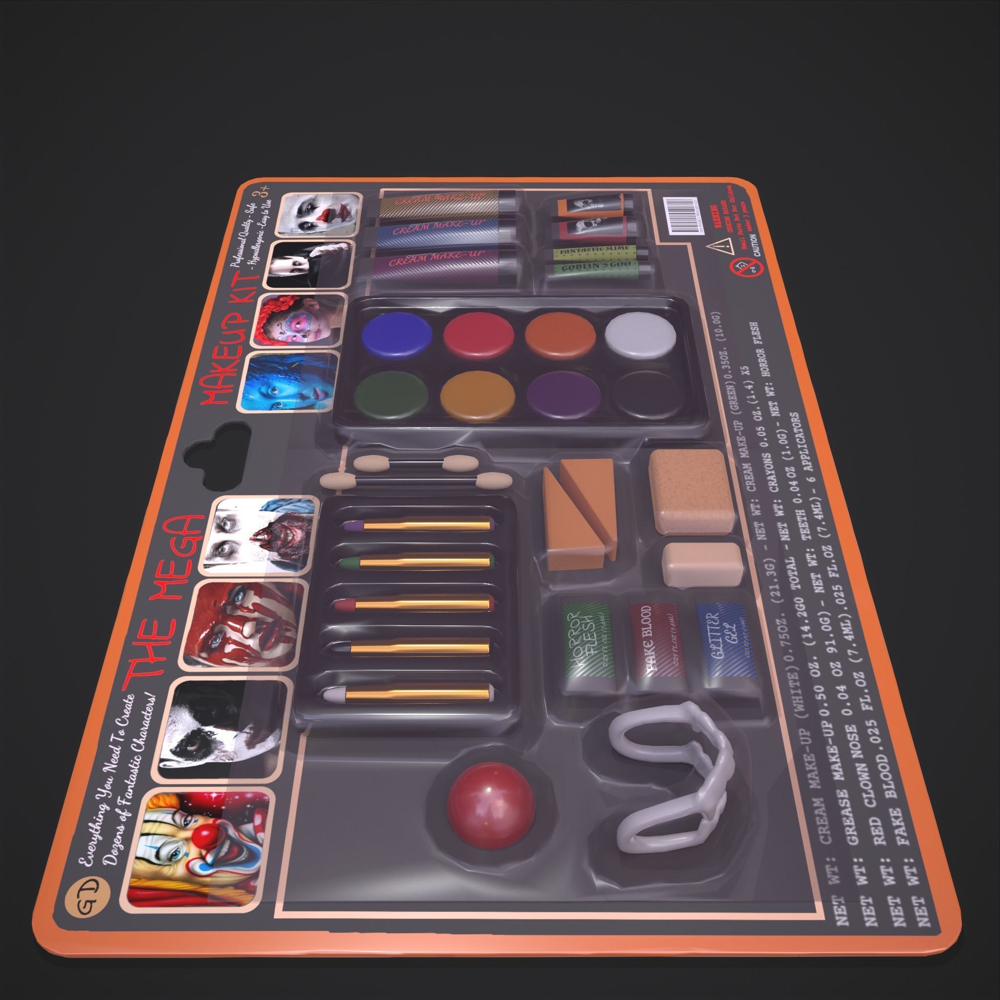 The Mega Makeup Kit Low-poly 3D model_10