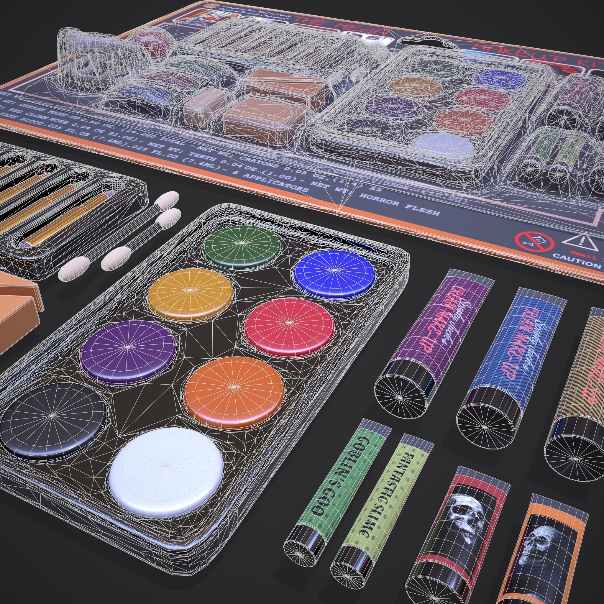 The Mega Makeup Kit Low-poly 3D model_4