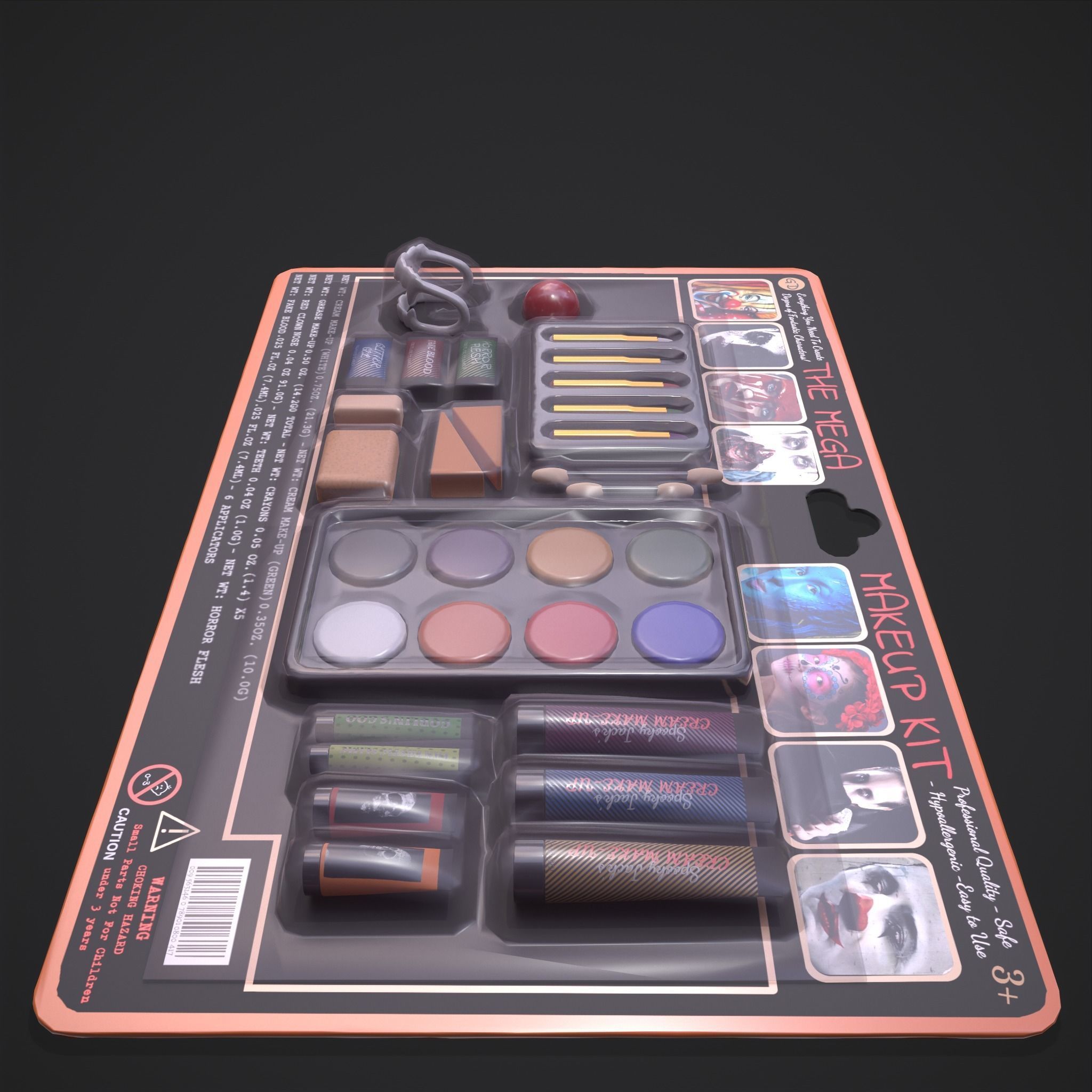 The Mega Makeup Kit Low-poly 3D model_11