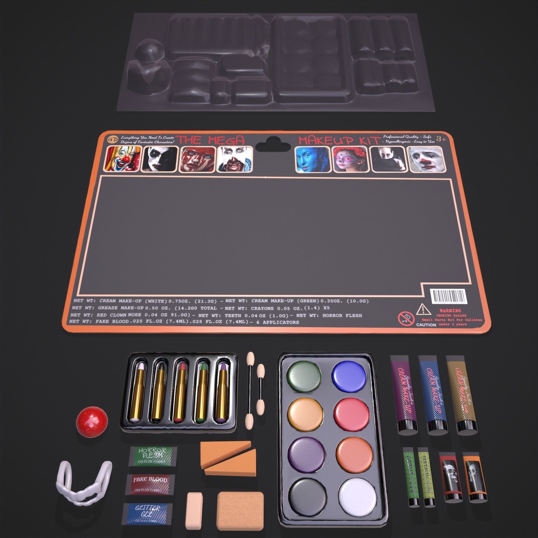 The Mega Makeup Kit Low-poly 3D model_15