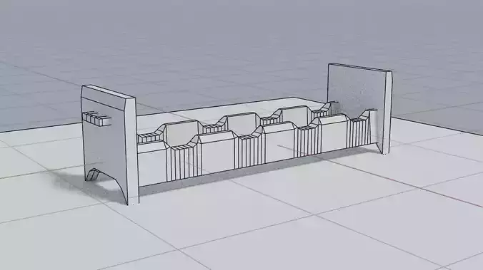 Wine Rack Free low-poly 3D model