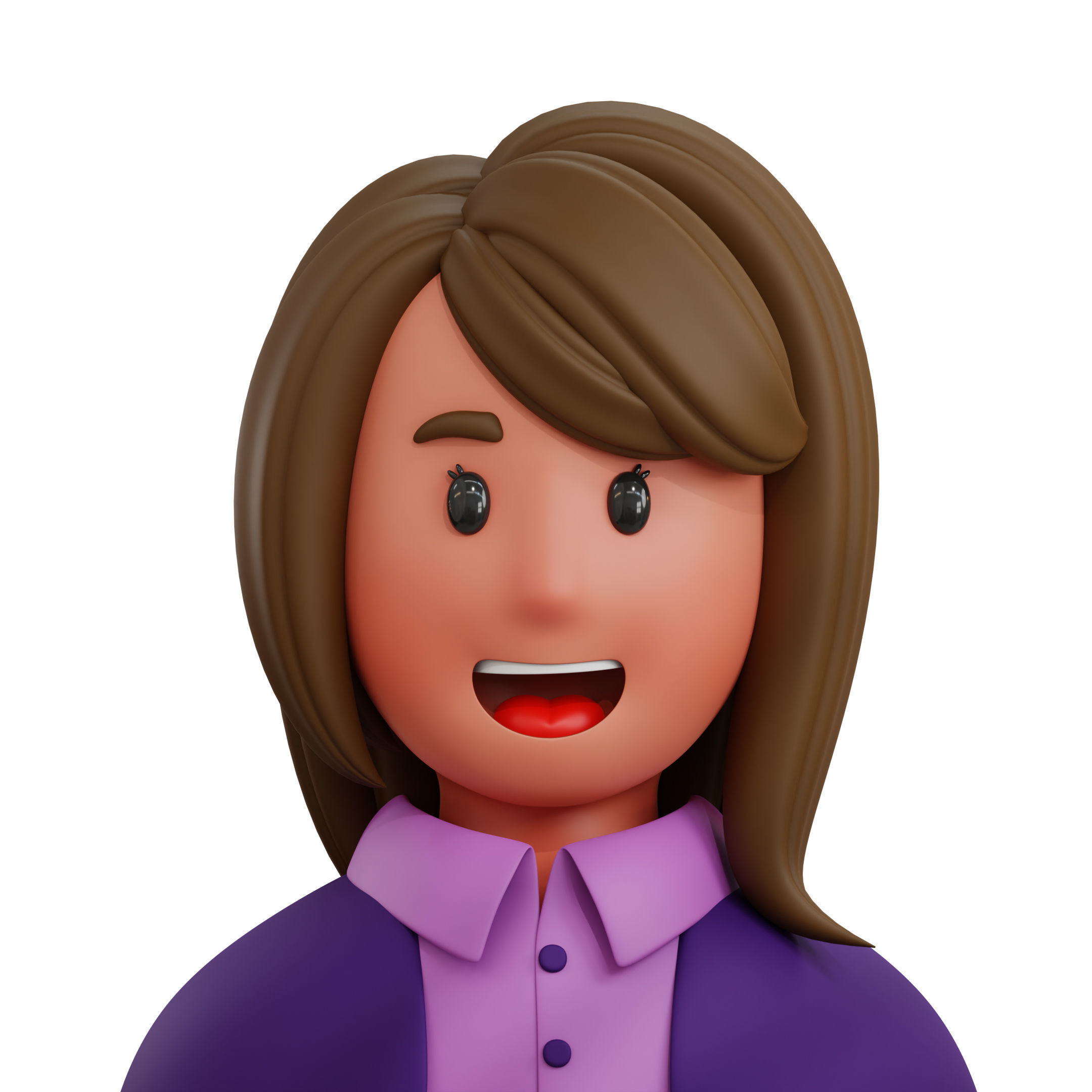 Avatar Job Professions Icon Pack 3D Model Low-poly 3D model_12