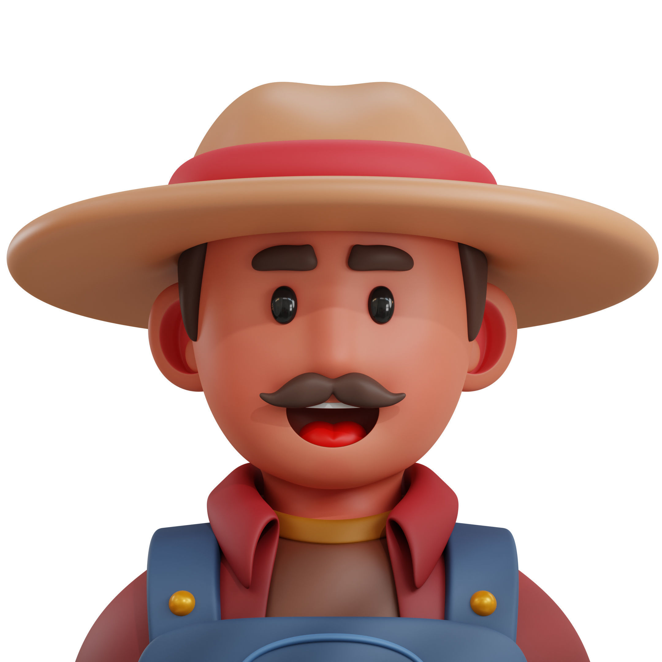 Avatar Job Professions Icon Pack 3D Model Low-poly 3D model_7