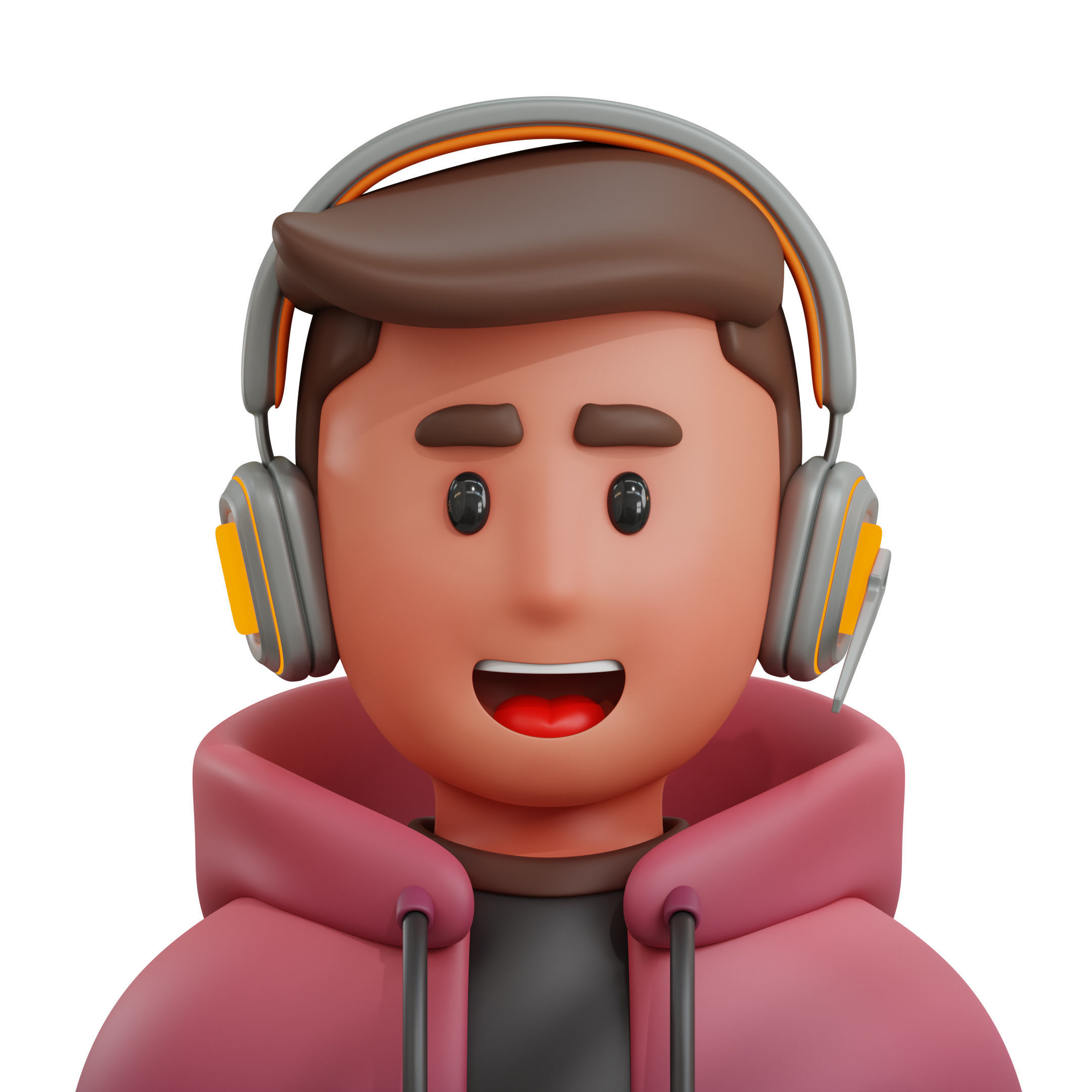 Avatar Job Professions Icon Pack 3D Model Low-poly 3D model_18